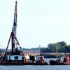 DIDAPPER 9, part of dredging operation in Delaware City channel.