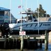 Marine Police boat at North Bowers Beach, DE..