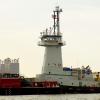 CAPE HENRY in Kirby colors approaching Monroe Energy docks in or near Marcus Hook, PA.
