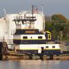 CRYSTAL COAST with a double hulled barge in Salisbury, MD.